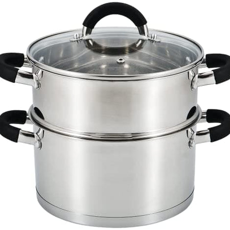 20cm 3-Tier Stainless Steel Steamer