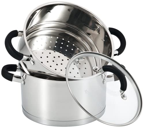 20cm 3-Tier Stainless Steel Steamer