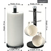 Accents Kitchen Roll Holder and Mug Tree Set - Black