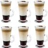 Latte Glasses Coffee Cups Set of 6 ( 270ml)