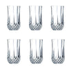 Set of 6 Highball Tall Drink Glasses 350ml Dishwasher Freezer Microwave Safe