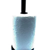 Freestanding Black Metal Tissue Roll and Paper Towel Holder