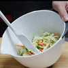 Salad and Fruit Mixing Bowl for Kitchen Food Preparation Nesting Bowl Plastic Compact Stackable Chip and dip Baking Cooking Bowls