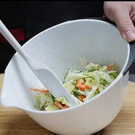 Salad and Fruit Mixing Bowl for Kitchen Food Preparation Nesting Bowl Plastic Compact Stackable Chip and dip Baking Cooking Bowls
