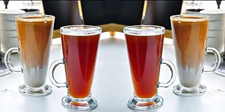 Latte Glasses Coffee Cups Set of 4 ( 270ml)