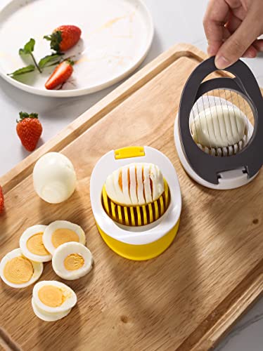 Egg Slicer, Egg Cutter for Hard Boiled Eggs, Efficient Multipurpose  Stainless Steel Wire Strawberry Slicer, Tomato Slicer 