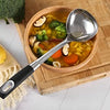 Stainless Steel Soup Ladle Spoon with Soft Grip Handle