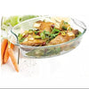 Oval glass oven dish with handles (3.8L)