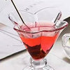 Floral Glass Dessert Bowls - Set of 3