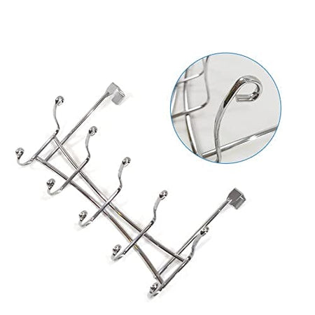 Overdoor Coat Hangers  /Heavy Duty Chrome Metal Hooks