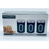 Stainless Steel Round Canister Set Of 3 Clear Window and Multi Food Storage Jars