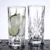 Set of 6 Highball Tall Drink Glasses, - 370ml Dishwasher Freezer Microwave Safe (Large)