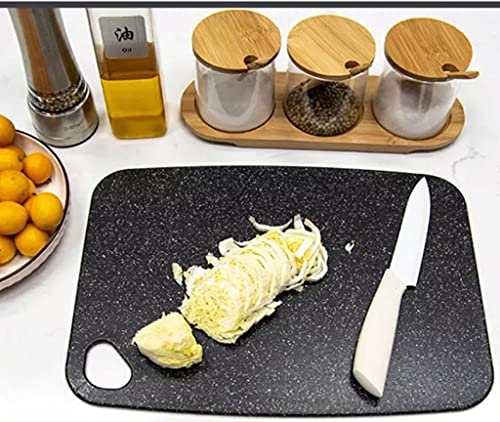 Plastic Chopping Cutting Board, Thick Cutting Board with Dishwasher Safe , Hanging Hole Large Size (35.cm x 25.4cm) (Cutting Board)