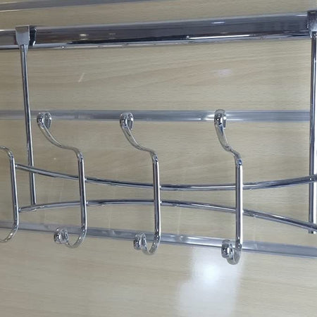 Overdoor Coat Hangers  /Heavy Duty Chrome Metal Hooks