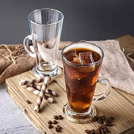 Latte Glasses Coffee Cups Set of 4 ( 270ml)