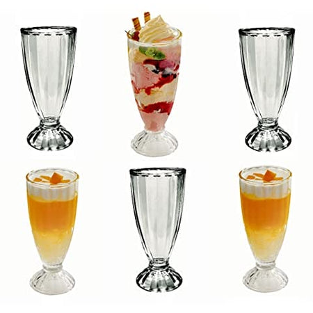 Set of 2 Premium 360ml Milkshake Glasses | Milkshake Glassware