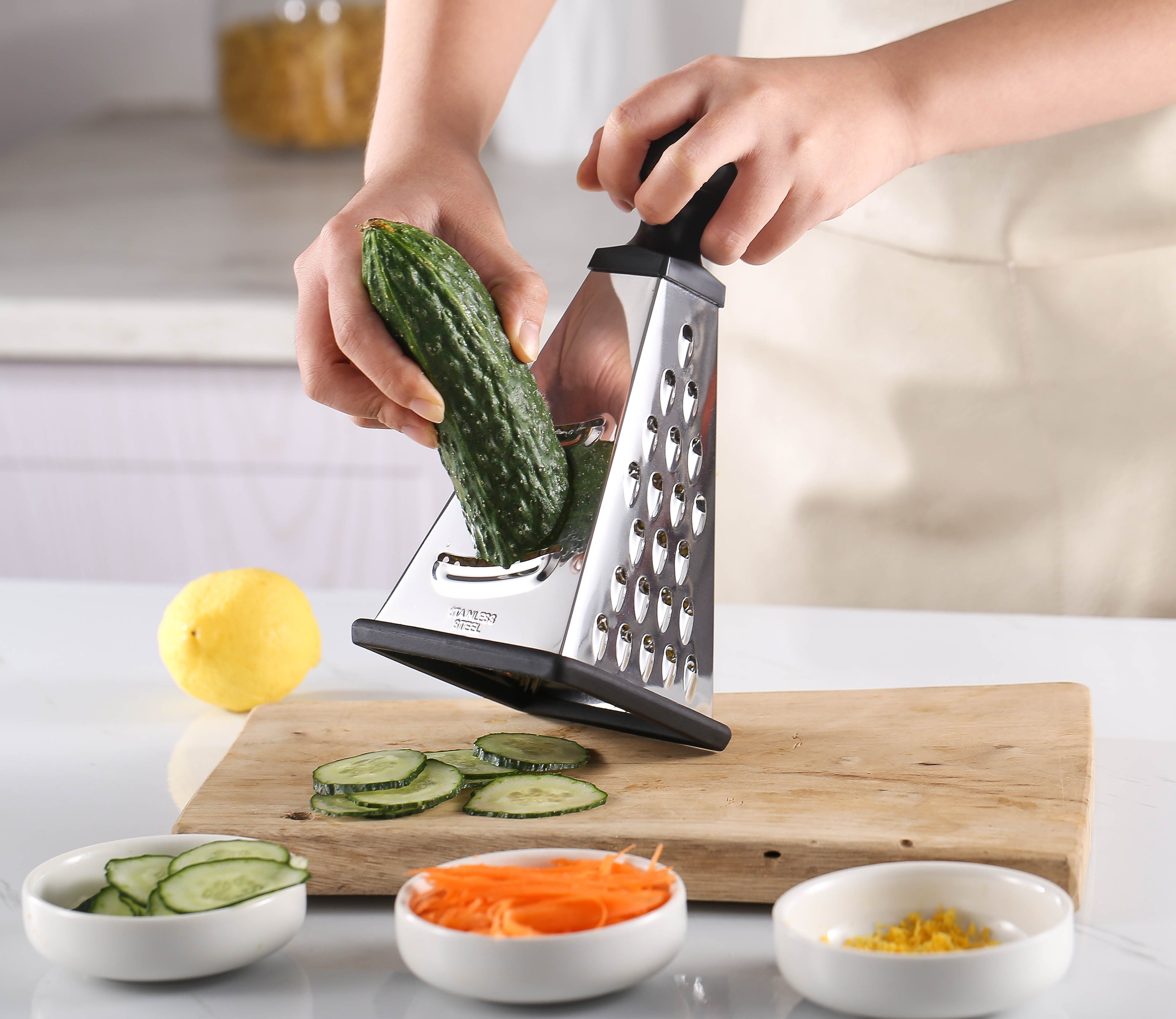 Kitchen Handheld 4 Sides Fruit Vegetable Grater Peeler Box Slicer
