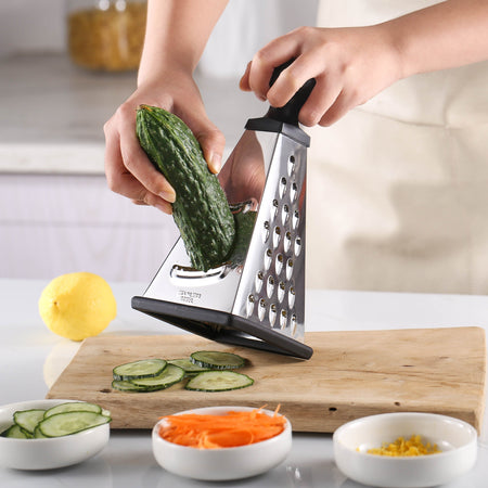 Royal Cuisine 4-Sided Multi-Purpose Stainless Steel Box Cheese Grater