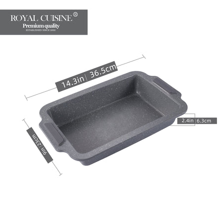 Royal Cuisine Set of 2 Non-Stick Carbon Steel Roasting Tins