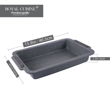 Royal Cuisine Set of 2 Non-Stick Carbon Steel Roasting Tins