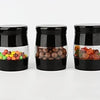 3 pcs Glass Storage Jars Canister Set - White