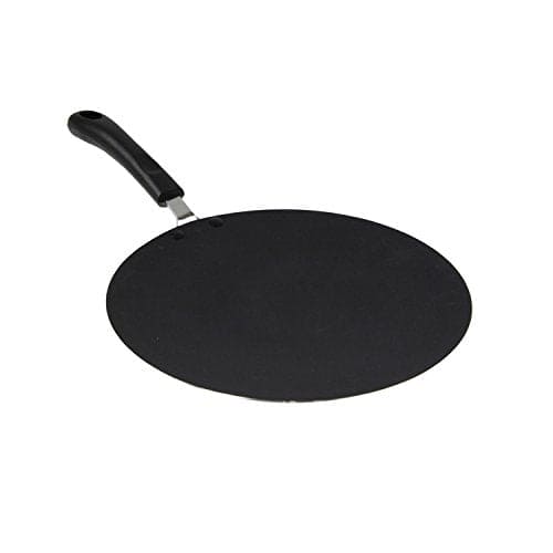 Royal Cuisine Black Aluminium Non Stick Chapatti Pancake Flat Fry Tawa Pan