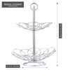 Royal Cuisine 2-Tier Fruit Vegetables Basket Bowl