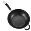 Royal Cuisine Stainless Steel Wok Pan with Glass Lid 28cm