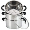 3-Tier Stainless Steel Steamer 18cm