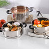 3-Tier Stainless Steel Steamer 18cm