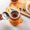 Royal Cuisine Glass Teapot, Premium Borosilicate Glass with Removable Infuser, Stovetop Safe Tea Kettle,