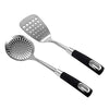 Royal Cuisine Set of Stainless Steel Fish Slicer Slotted Turner and Slotted Skimmer Strainer Spoon