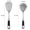 Royal Cuisine Set of Stainless Steel Fish Slicer Slotted Turner and Slotted Skimmer Strainer Spoon