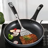 Royal Cuisine Set of Stainless Steel Fish Slicer Slotted Turner and Slotted Skimmer Strainer Spoon