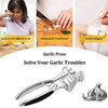 Royal Cuisine Stainless Steel Garlic Press Professional Kitchen Heavy Duty Garlic Crusher