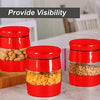 3 pcs Glass Storage Jars Canister Set - White