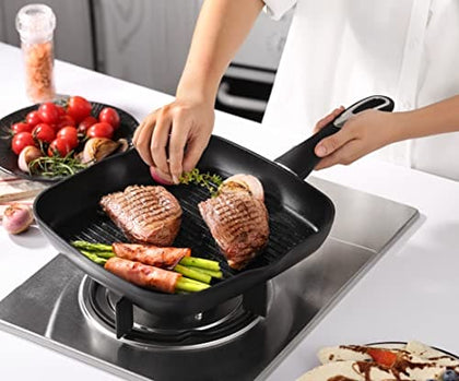 Royal Cuisine Non-Stick Forged Aluminium Grilled Pan