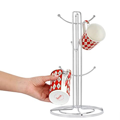 Accents Kitchen Roll Holder and Mug Tree Set - Black
